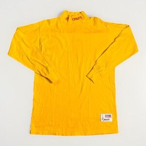 Vintage NFL PRO LINE Kansas City Chiefs Yellow Gold MAXIT Turtleneck Shirt Men L